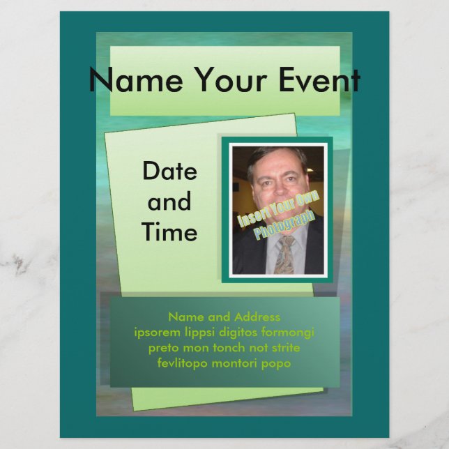 Flyer - Gröntens skuggor (Framsidan)