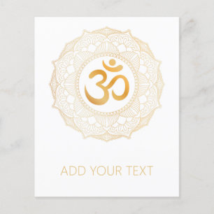 FLYER: GULD MANDALA & OHM FLYGBLAD