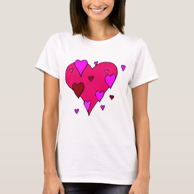 Flyer Hearts T-shirt (Framsida)