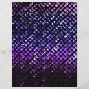 Flyer Lila Kristall Bling Strass