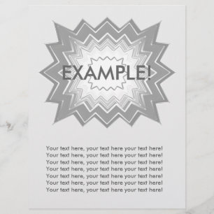 Flyer-mall: Attention Getter: Grått Explosion! Reklamblad