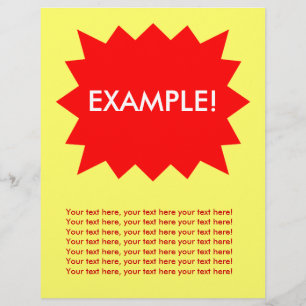 Flyer-mall: Attention Grabber: Red Explosion! Reklamblad