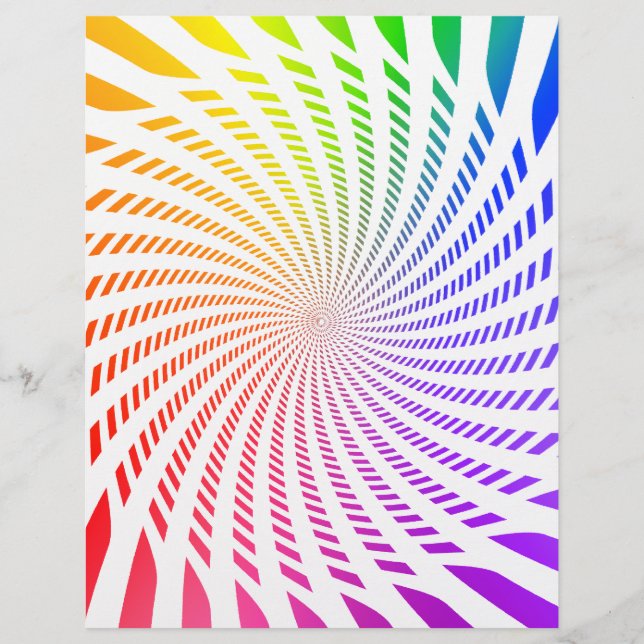 Flyer-mall: Färgglad spiraldesign Reklamblad (Framsidan)