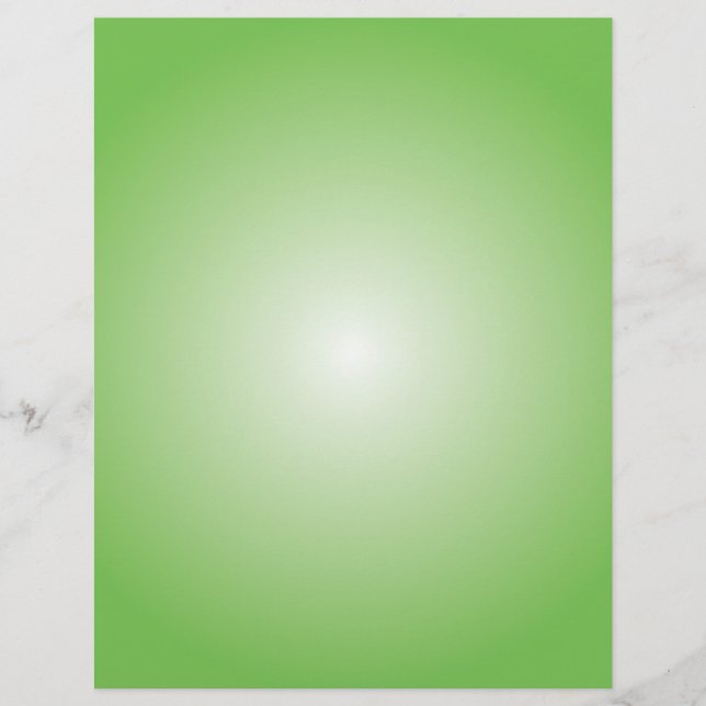 Flyer-mall: Radiell övertoning: Grönt Reklamblad (Framsidan)