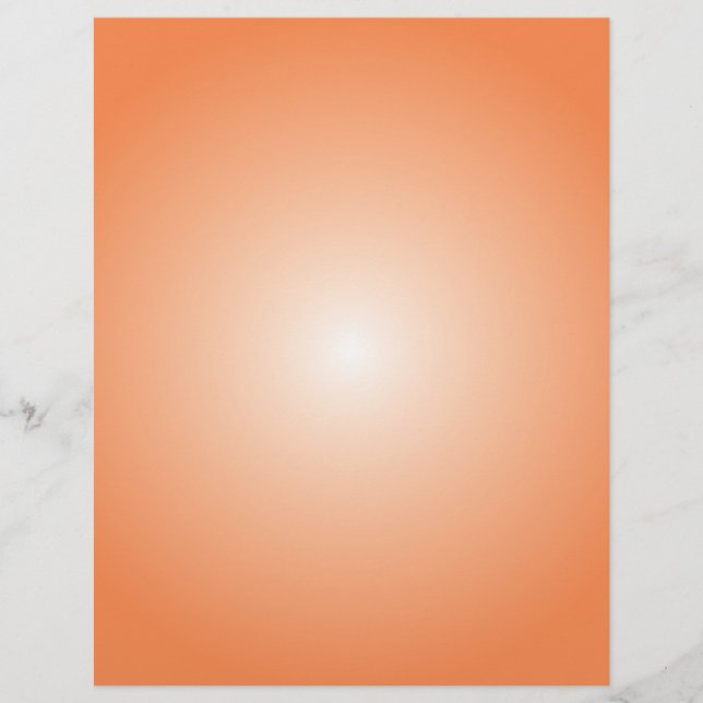 Flyer-mall: Radiell övertoning: Orange Reklamblad (Framsidan)