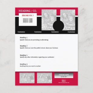 Flyer-mall - skapa en egen 4,5" x 5,6" flygblad