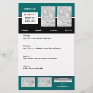 Flyer-mall - skapa en egen 5,5-tums x 8,5-tums flygblad