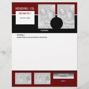 Flyer-mall - skapa en egen 8,5" x11" reklamblad