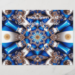 Flyer med argentinsk Färg design