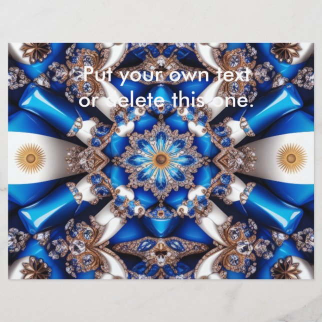 Flyer med argentinsk Färg design (Framsidan)