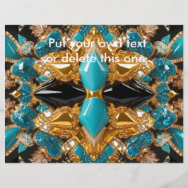 Flyer med Bahamas Färg Design