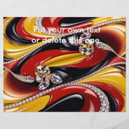 Flyer med belgiskt Färg-mönster