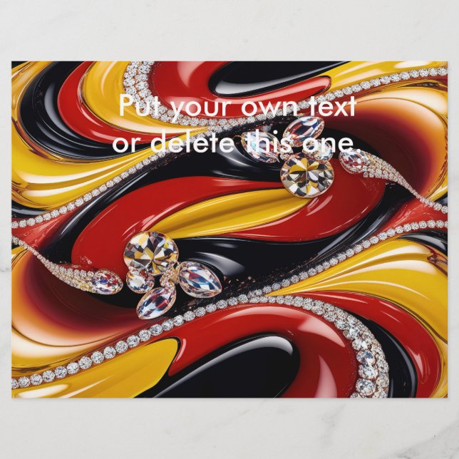 Flyer med belgiskt Färg-mönster (Framsidan)