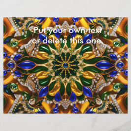 Flyer med brasiliansk Färg design