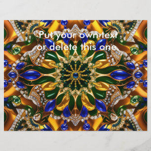 Flyer med brasiliansk Färg design