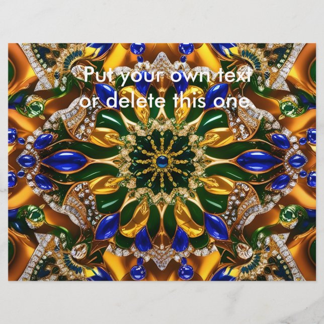 Flyer med brasiliansk Färg design (Framsidan)