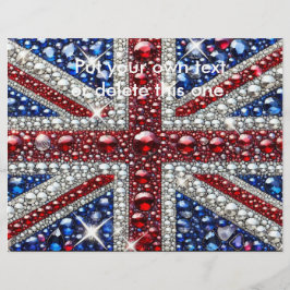 Flyer med brittisk Färg design