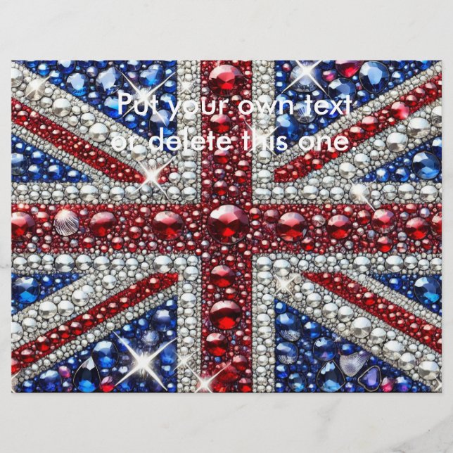 Flyer med brittisk Färg design (Framsidan)