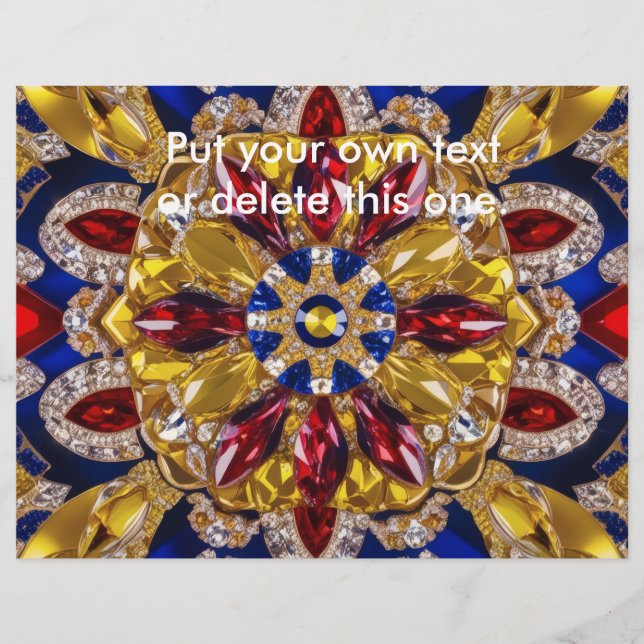 Flyer med Colombias Färg Design (Framsidan)