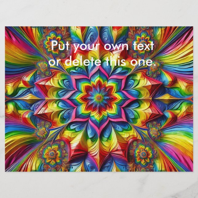 Flyer med Färg-design för HBT-kunder (Framsidan)