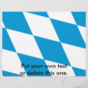 Flyer med Flagga av Bayern, Tyskland