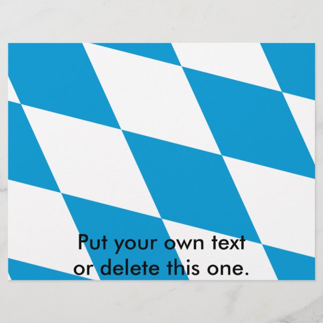 Flyer med Flagga av Bayern, Tyskland (Framsidan)