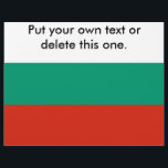 Flyer med Flagga av Bulgarien<br><div class="desc">Befordra ert budskap med vår exklusiv flygare med flagga Bulgarien! Flyktaren, som är mycket noga med detaljerna, är mer än bara ett informativt verktyg. Det är ett firande i Bulgariens kulturarv och kulturella pride. Den öga-infångande konstruktionen visningar på ett framträdande sätt den bulgariska flagga pulserande färg, skapar den här flygaren...</div>