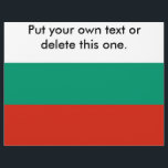 Flyer med Flagga av Bulgarien<br><div class="desc">Befordra ert budskap med vår exklusiv flygare med flagga Bulgarien! Flyktaren, som är mycket noga med detaljerna, är mer än bara ett informativt verktyg. Det är ett firande i Bulgariens kulturarv och kulturella pride. Den öga-infångande konstruktionen visningar på ett framträdande sätt den bulgariska flagga pulserande färg, skapar den här flygaren...</div>