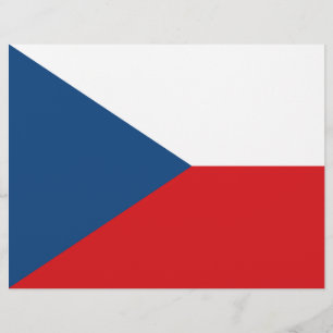 Flyer med Flagga av Czechia