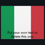 Flyer med Flagga av Italien<br><div class="desc">Flyer med Flagga av Italien. Den här produkten har sitt anpassade.</div>