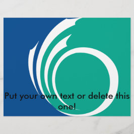 Flyer med Flagga av Ottawa, Kanada