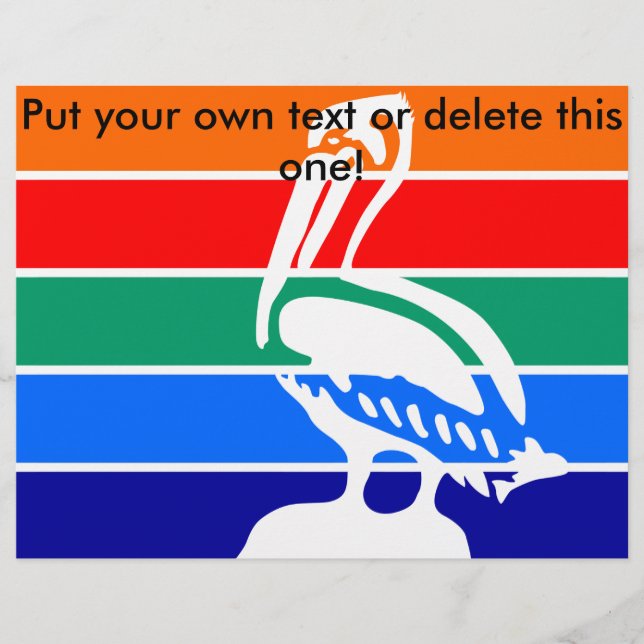 Flyer med Flagga av Sankt Petersburg (Framsidan)