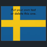 Flyer med Flagga av Sverige<br><div class="desc">Befordra ditt budskap effektivt med vår öga-fångstflygare med flagga Sverige! Denna vackert designade flygblad visar den ikoniska svenska flagga, skapar den en perfekt för evenemang, kampanjer eller annonser som firar den svenska kulturen. Den vibrerande färg och den slående designen ser till att ditt budskap framträder, uppmärksammas och väcker intresse. Perfekt...</div>