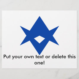 Flyer med Flagga av Toyota City, Japan