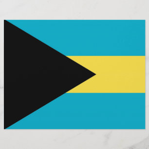 Flyer med Flagga Bahamas