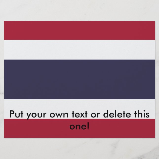 Flyer med Flagga från Thailand (Framsidan)