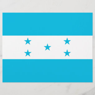 Flyer med Flagga Honduras