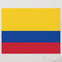 Flyer med Flagga i Colombia