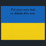 Flyer med Flagga i Ukraina<br><div class="desc">Flyer med Flagga från Ukraina. Den här produkten har sitt anpassade.</div>