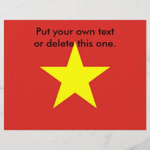 Flyer med Flagga i Vietnam