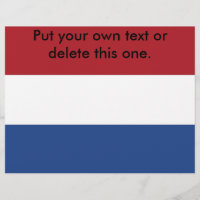 Flyer med Flagga Nederländerna