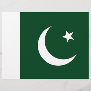 Flyer med Flagga till Pakistan