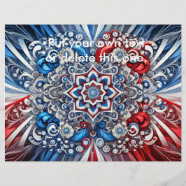 Flyer med Fransk Färg Design