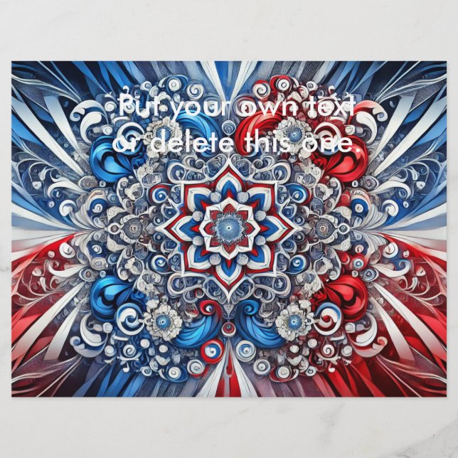 Flyer med Fransk Färg Design (Framsidan)