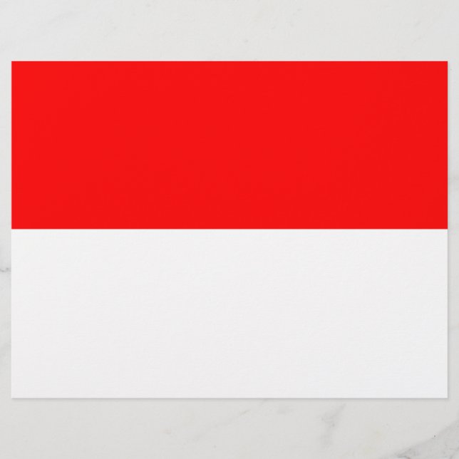 Flyer med Indonesien Flagga (Framsidan)