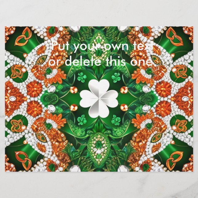 Flyer med Irlands Färg design (Framsidan)