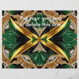 Flyer med Jamaican Färg Design