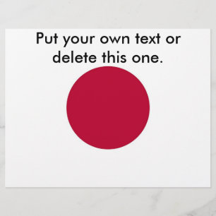 Flyer med japansk Flagga