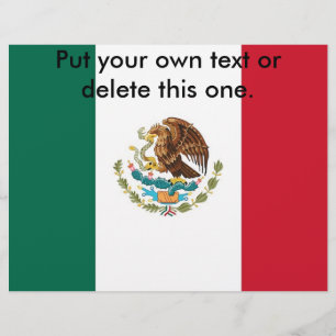 Flyer med Mexikos Flagga
