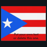 Flyer med Puerto Rico, USA<br><div class="desc">Flyer med Flagga av Puerto Rico,  Förenta staterna Denna produkt är dess anpassade.</div>
